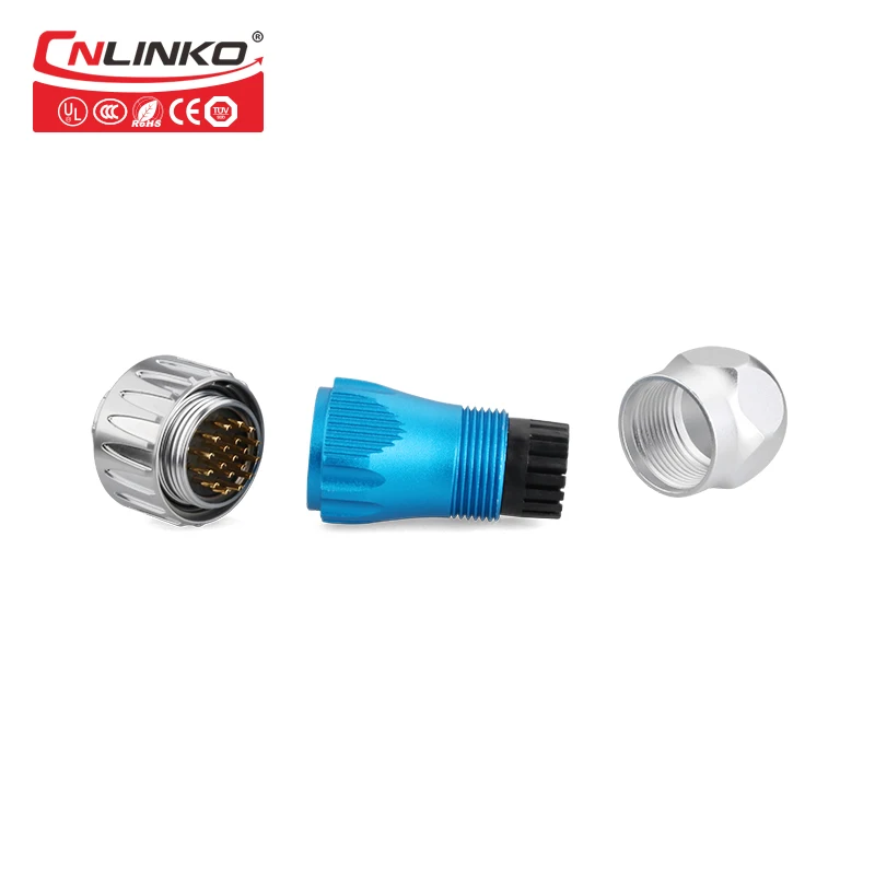 CNLINKO DH 24 Series Pin водонепроницаемый разъем IP67 штекерные разъемы панельный и розетка
