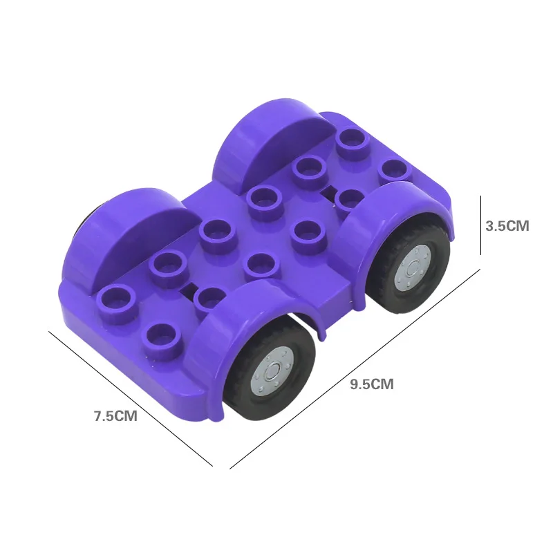 DIY мотоцикл модель автомобиля набор транспортных средств транспорт кирпичи большое образование частиц блоки аксессуар совместимый бренд Duploingly подарок - Цвет: 1Pcs Block 12