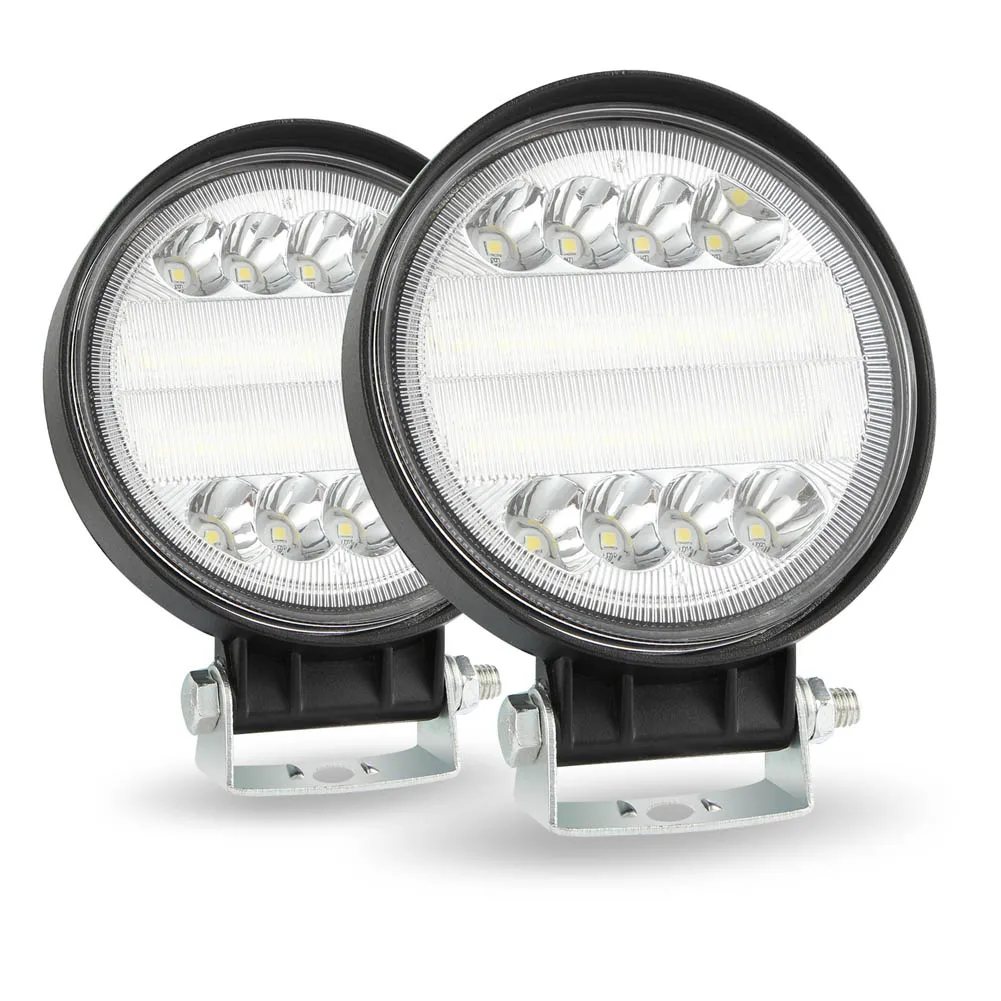 

1 Pair LED Work Light 4 Inch Driving Spot Flood Lamp Waterproof Durable Off Road NR-shipping