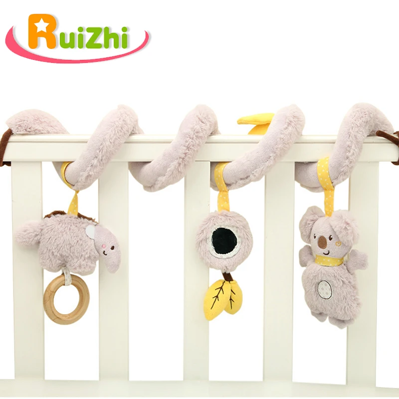 

Ruizhi 0-12 Months Newborn Baby Toys Crib Bed Spiral Rattle Car Seat Hanging Toy Bed Bells Infants Music Educational Toys RZ1081