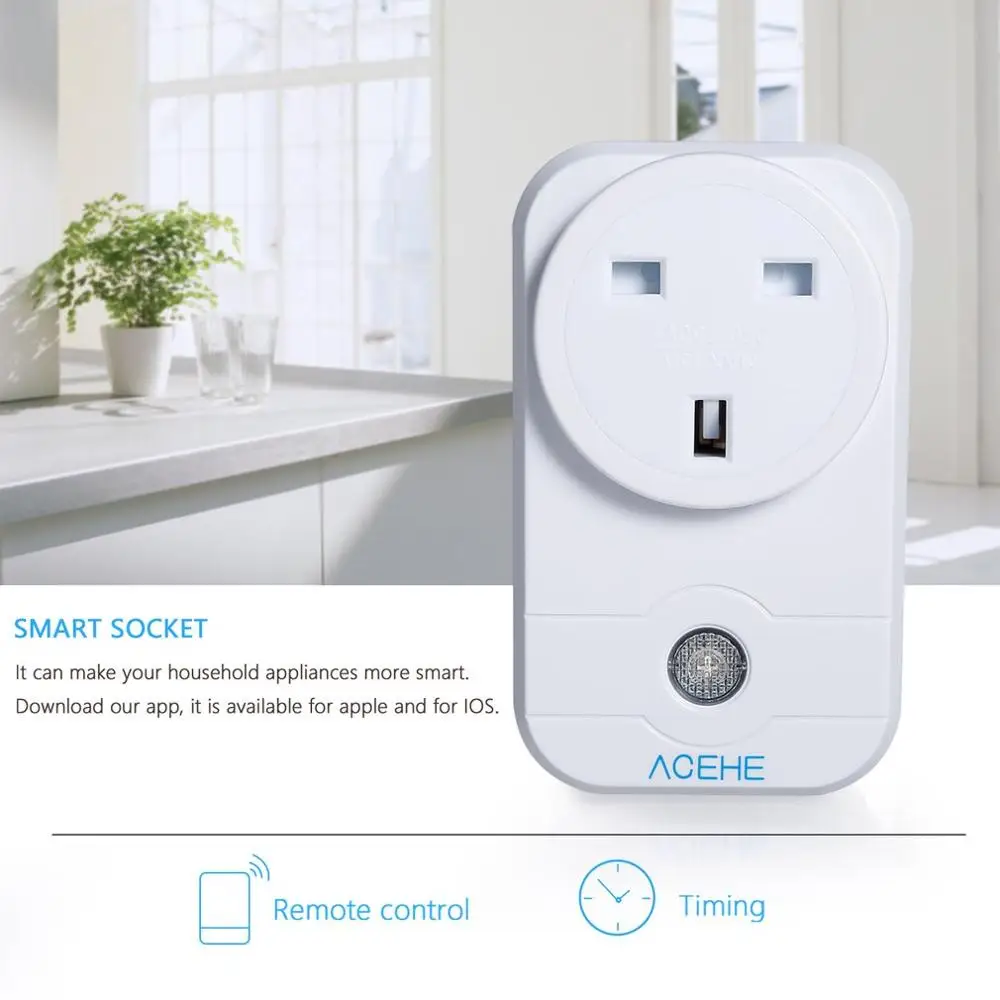 

Portable Smart Wifi Plug Power Socket Home Automation For IPhone Mobile Phones Wireless Controls Wifi Travel Plug Socket