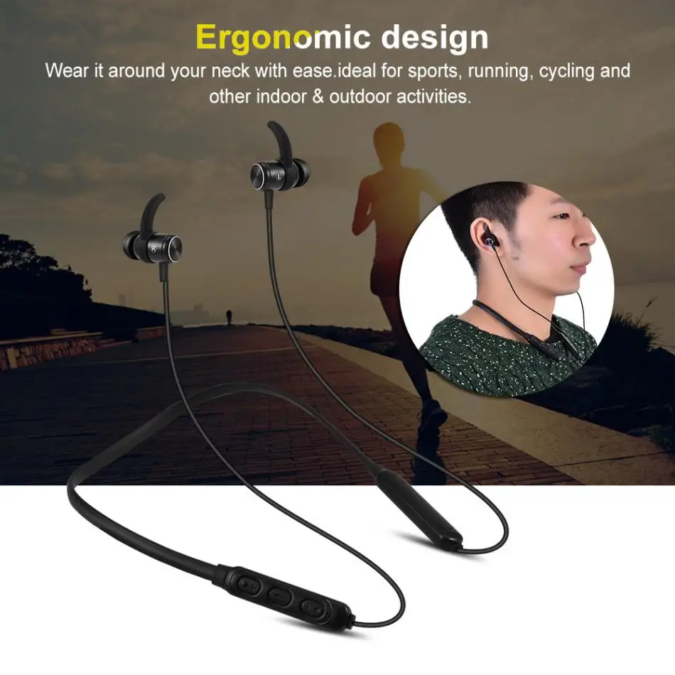 S550 Wireless Bluetooth Earphones Around the Neck Sports In