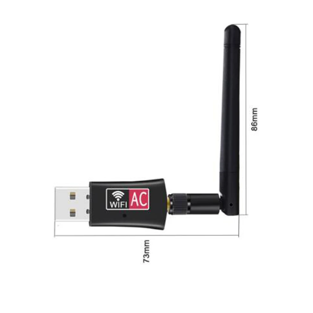 Беспроводной USB wi fi адаптер 600 Мбит/с антенна для ПК сетевая карта двухдиапазонный