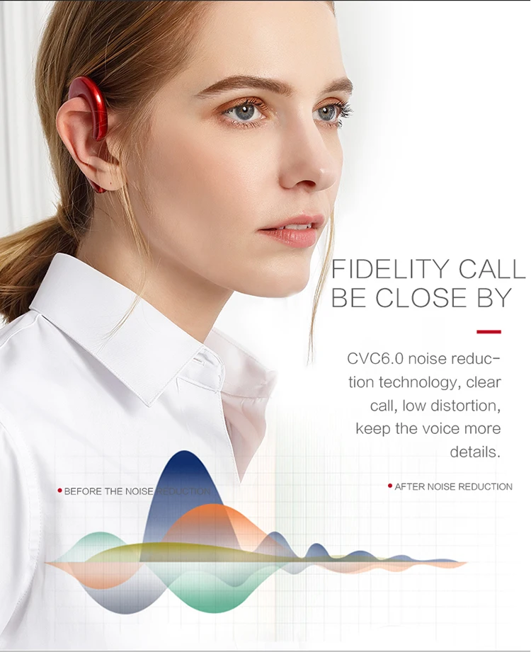 k8 bone conduction earhook wireless