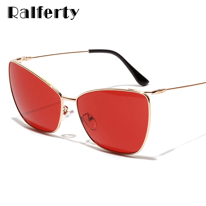 Ralferty,, кошачий глаз, солнцезащитные очки для женщин, фирменный дизайн, солнцезащитные очки, женские оттенки, UV400, очки, женские очки, Matal Oculos W1164