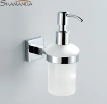 Br Soap Dispenser And Get Free Shipping On Aliexpress Free Shipping Wall Soap Dispenser Br Base With Chrome Finish Frosted Gl Container Bathroom Accessories