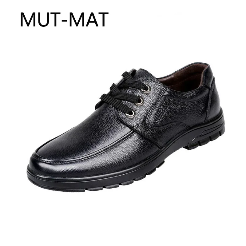 

Genuine Leather Shoes Man Lace Casual Business Formal Dress Cowhide Youth Breathable High Quality Flexible Non-Slip Sneakers