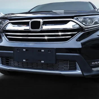 

Exterior Front Radiator Grille Mouldings 2PCS For Honda CR-V CRV 2017 2018