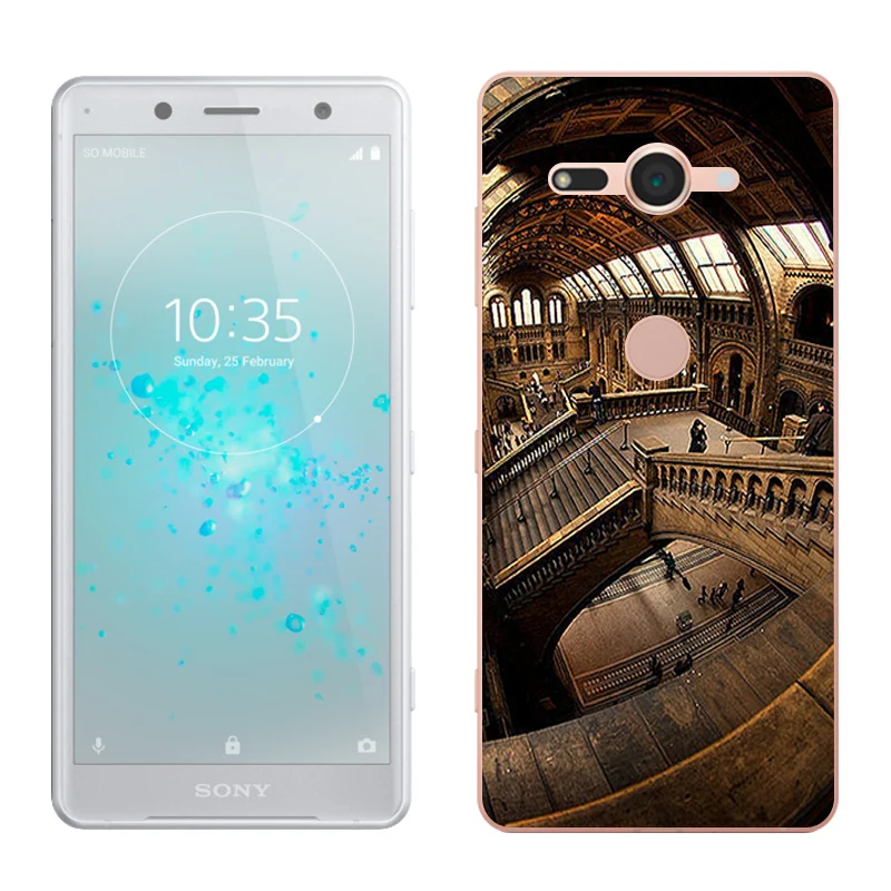 Для sony Xperia XZ2 компактный корпус Мода окрашенные для sony Xperia H8314 H8324 Мягкие силиконовые телефон дела 5," для XZ 2 компактный - Цвет: 14