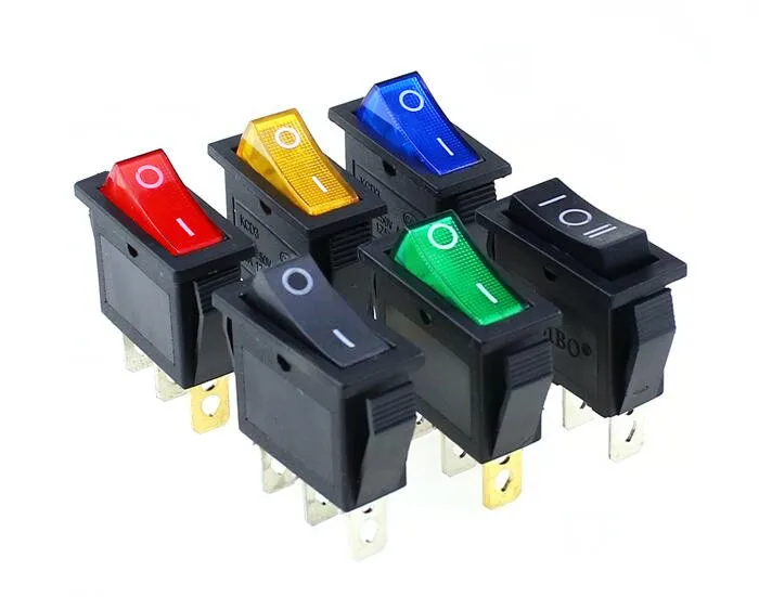 

On/Off Rectangle Long Rocker Switch with Waterproof Cover Car Dash SPST KCD3 3PIN