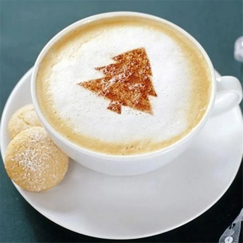 

Homdox New Coffee Decoration Stencils Print Mold Art Stencils Template Coffee Print Mold Coffee Tools