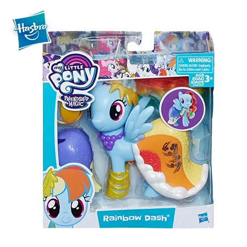 Hasbro 6 дюймов My Little Pony игрушка для девочка друзья Принцесса Радуга Дэш Сумеречная Искра фигурка Коллекция Модель Куклы - Цвет: E0997-3