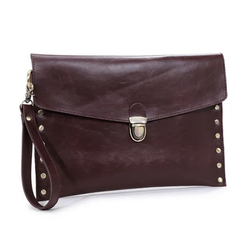 

X-Online hot sale black man vintage envelope men day clutches