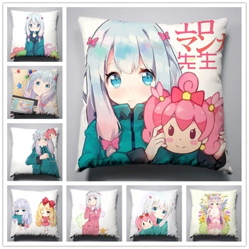 

Anime Manga Eromanga Sensei Silk Pillowcase Pillow Case Cover Seat Bedding Cushion 005