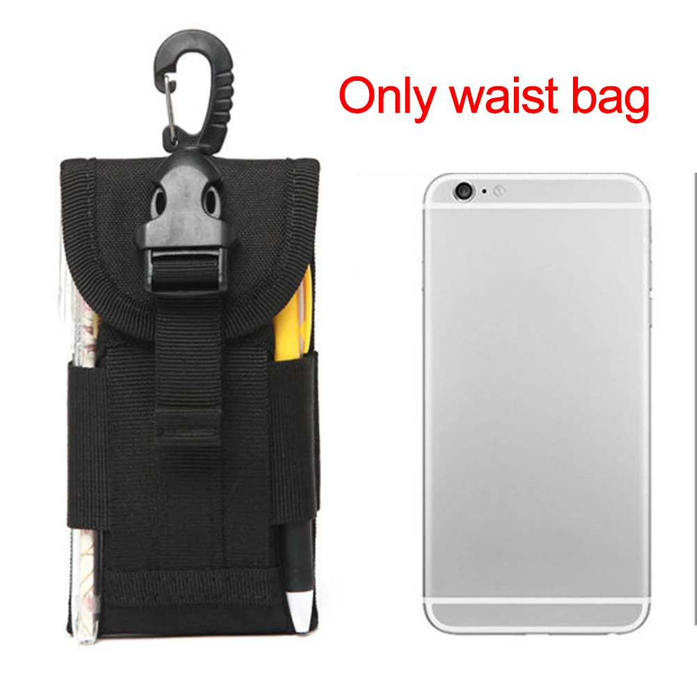 

Tactical Bag Pouch Phone Hook Cover Cellphone Belt Waterproof Holder Mobile Army Outdoor Case Universal
