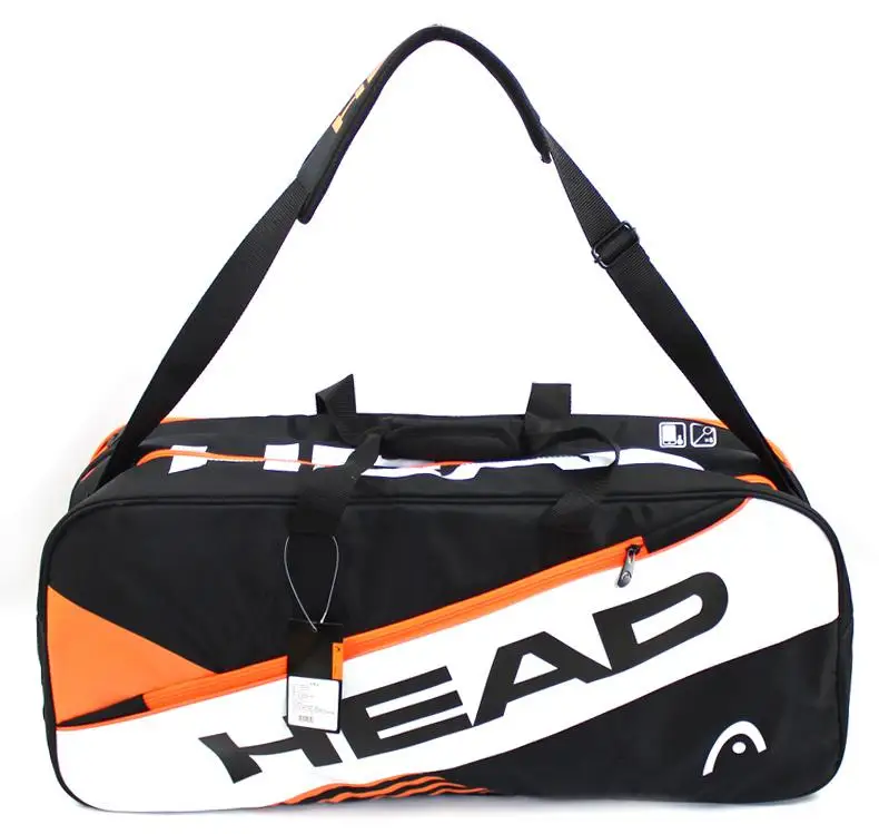 Голова сумка для теннисных ракеток голова теннисная Сумка Многофункциональная ракетка для бадминтона, сквоша сумка Теннисная ракетка сумка для мужчин Спортивная тренировка - Цвет: Светло-желтый