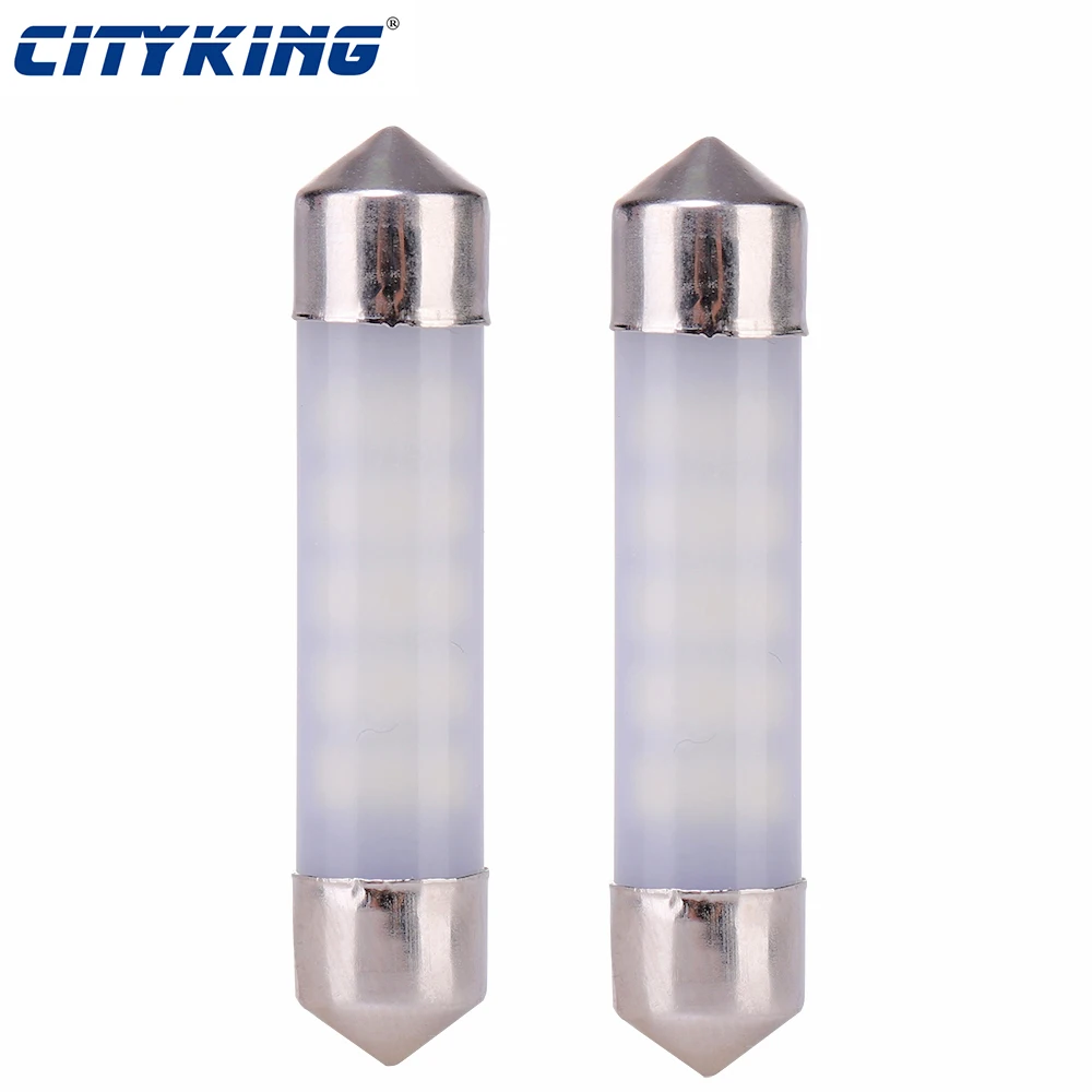 

2PCS Festoon 31mm 36mm 39mm 42mm LED Bulb C5W C10W Super Bright 3014 LED no polarity Auto Interior Doom Lamp Car Styling Light