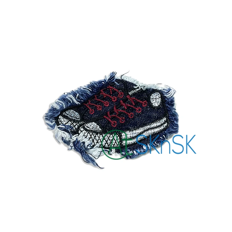 

2Pcs/Lot 9.5*5.5cm Canvas Shoes Patch Jeans Cloth Patch Iron-on Handmade Plimsolls Garment Bags DIY Sewing Decoration 9.5*5.5cm