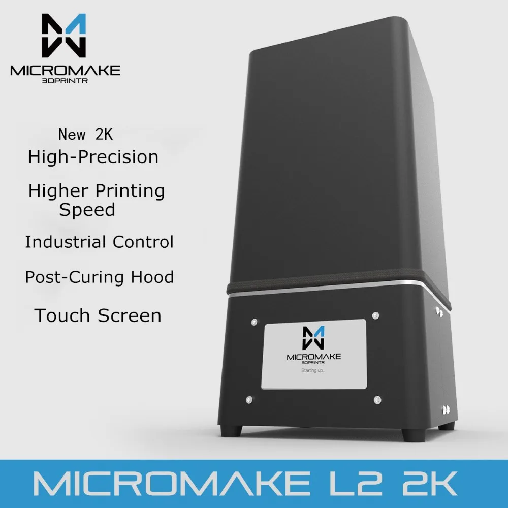 Limited Price for  Micromake New Upgrade L2 2K Resolution UV Resin 3D Printer SLA/DLP 3D Printer for Curing with Touch