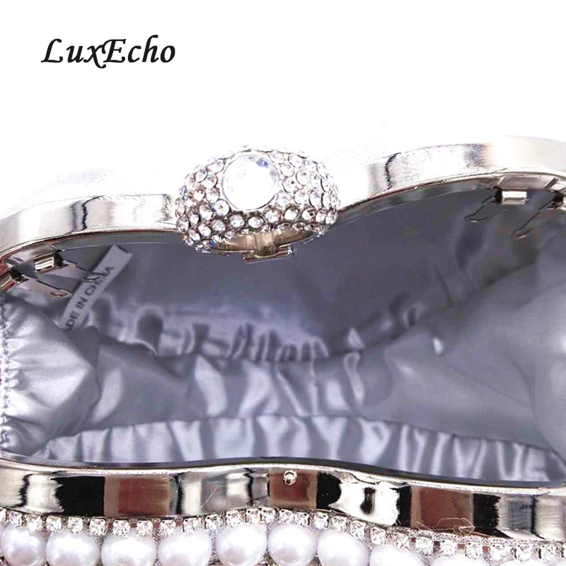Женские вечерние сумки LuxEcho золотые бусы с цепочкой и бахромой модные сумочки для