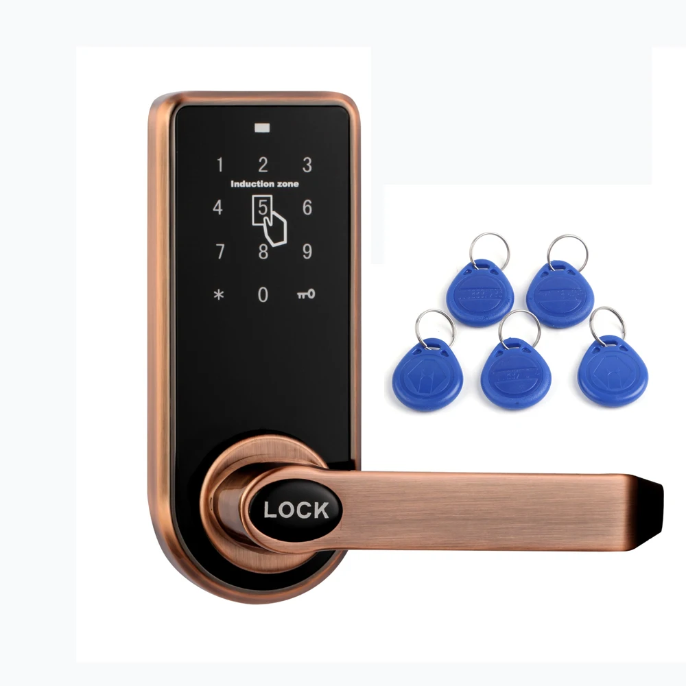 

Smart Electronic Door Lock Mechanical Keys Digital Password Access Control Gate Lock Touch Screen Keypad Smart Home Kits