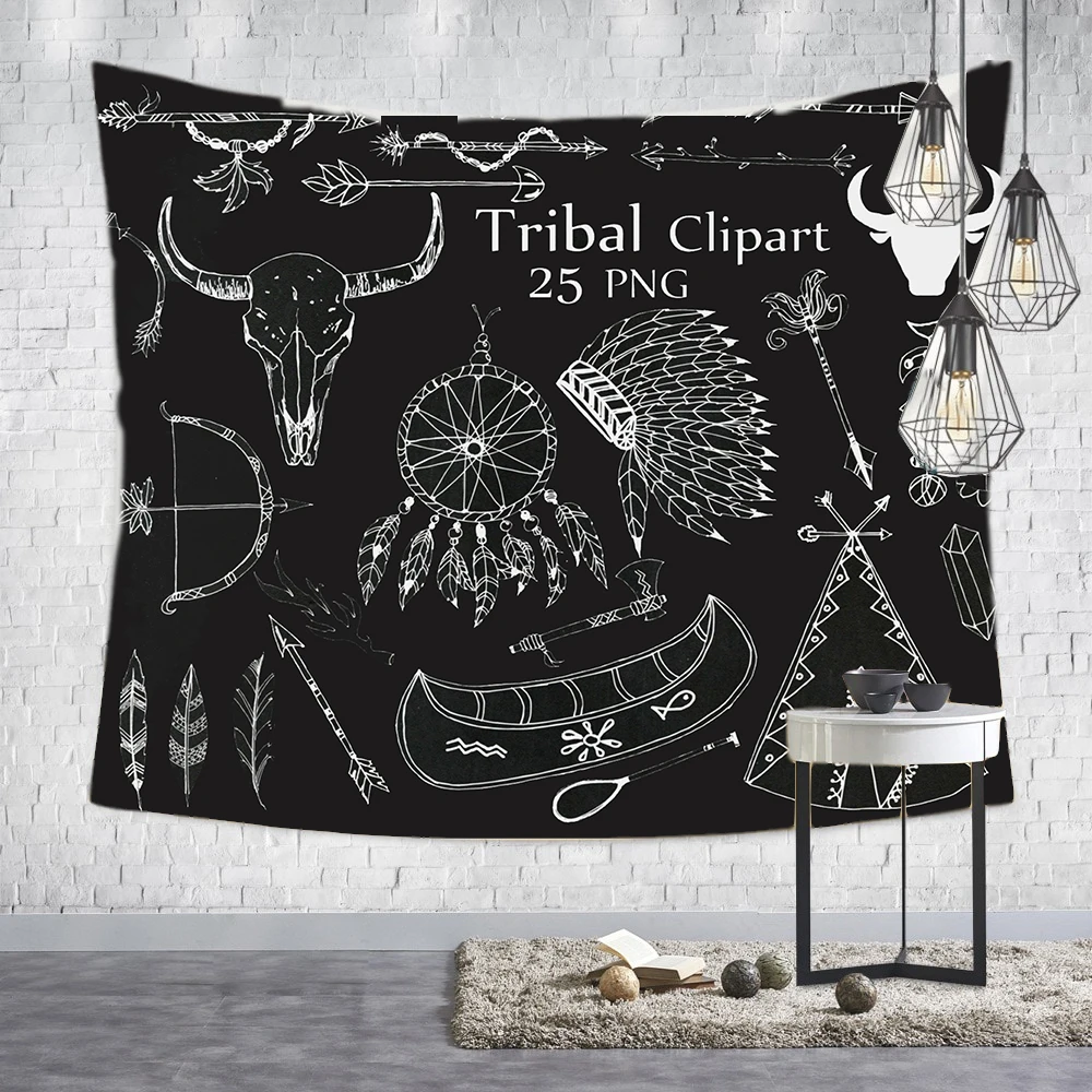 

Loartee Psychedelic Witchcraft Tapestry Tribal Clipart Astrology Rune Hippie Wall Hanging Decorative Print Picture Tapiz Blanket