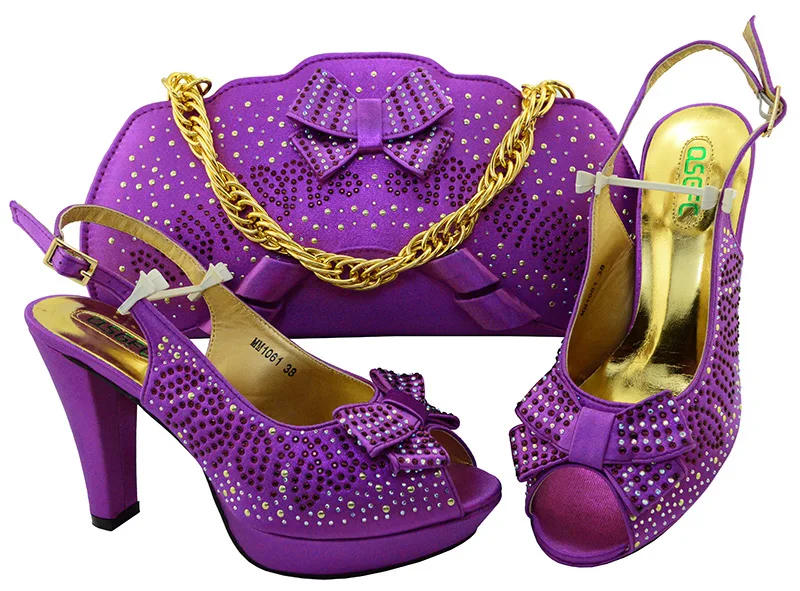 Scarpe Royal Blue Alti teal Borsa purple Italiane gold Stile Africano coral Borse red Tacchi Set E gq51zwv