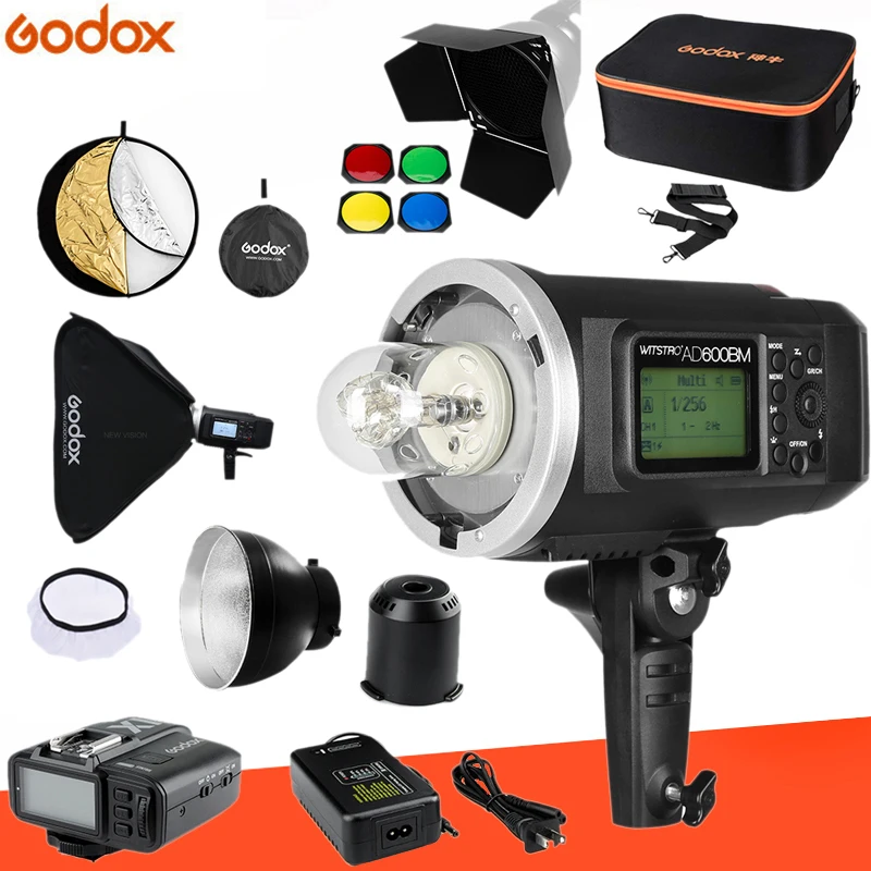 Крепление Godox AD600BM Bowens 600Ws GN87 1/8000 HSS для внешней вспышки с беспроводным триггером