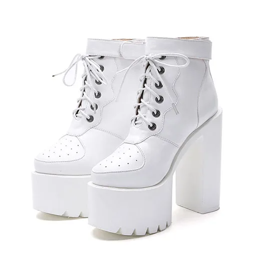 white round toe booties