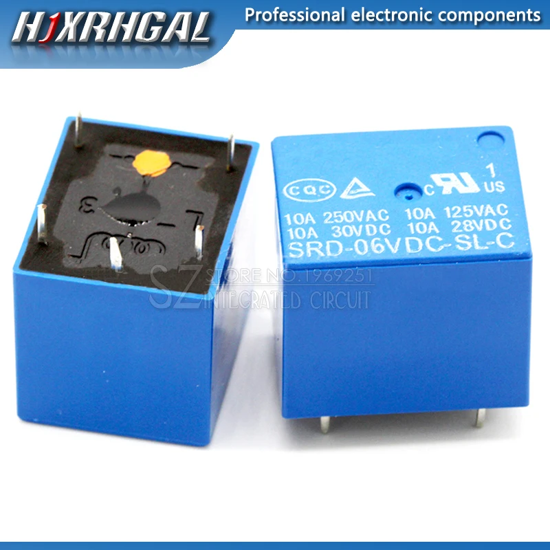 

5PCS Relay SRD-06VDC-SL-C SRD-06VDC-SL SRD-06VDC SRD-06V relays 5PINS 6V DC new and original hjxrhgal