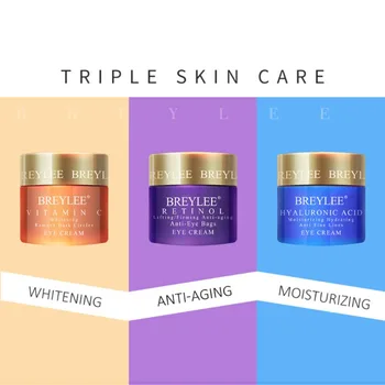 

Natural Eye Cream Eyes Serum Hyaluronic Acid Moisturizing Retinol Anti Wrinkle Firming Vitamin C Whitening Skin Care 20g