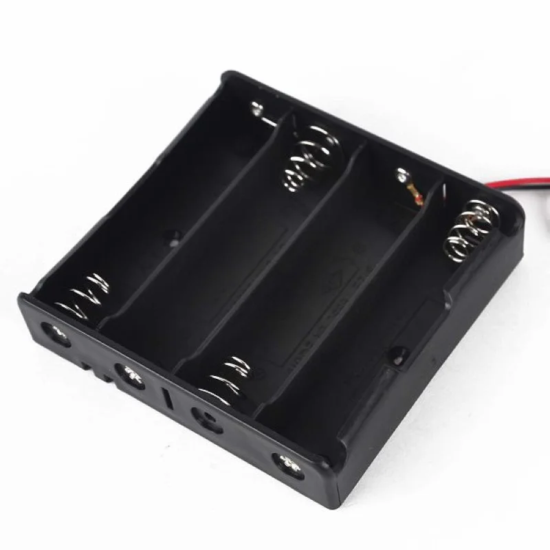 Mayitr 1pc 1/2/3/4 Slots 18650 Battery Storage Case Box Holder with Wires Leads For 18650 Battery