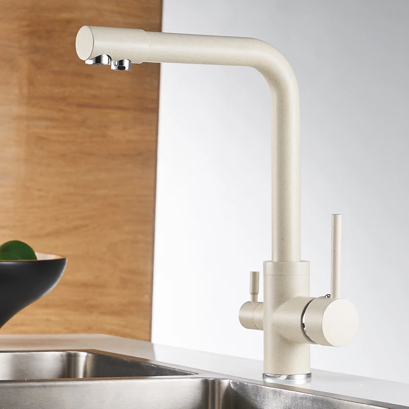  Filter Kitchen Faucets Deck Mounted Mixer Tap 360 Rotation with Water Purification Features Mixer T - 1811544511