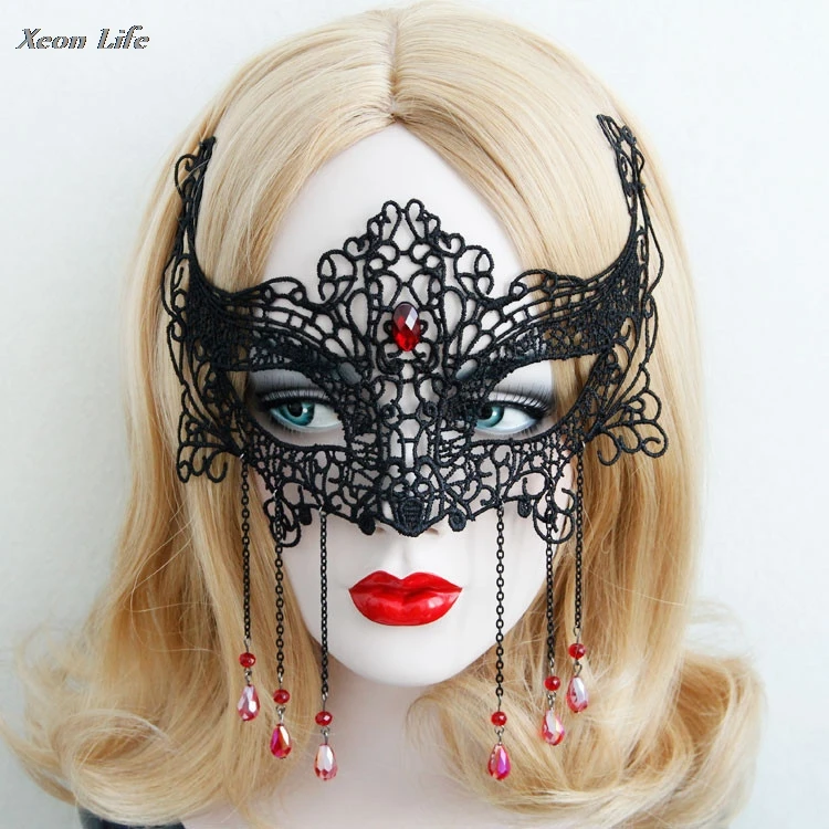 Sexy Elegant Halloween Spider Eye Face Mask Masquerade Ball Carnival