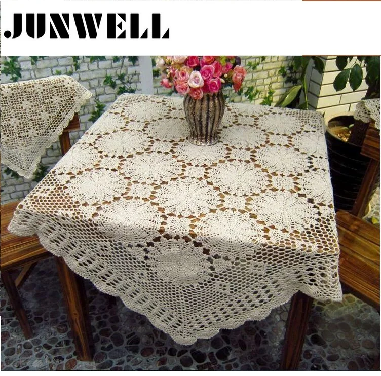 100 Cotton handcraft crochet Tablecloths Shabby Chic 4 Sizes Vintage