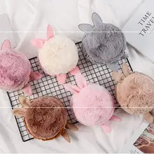 Зима Осень теплые наушники с искусственным мехом милые кошачьи наушники на уши меховые наушники с кроличьими ушками для девочек женские плюшевые наушники