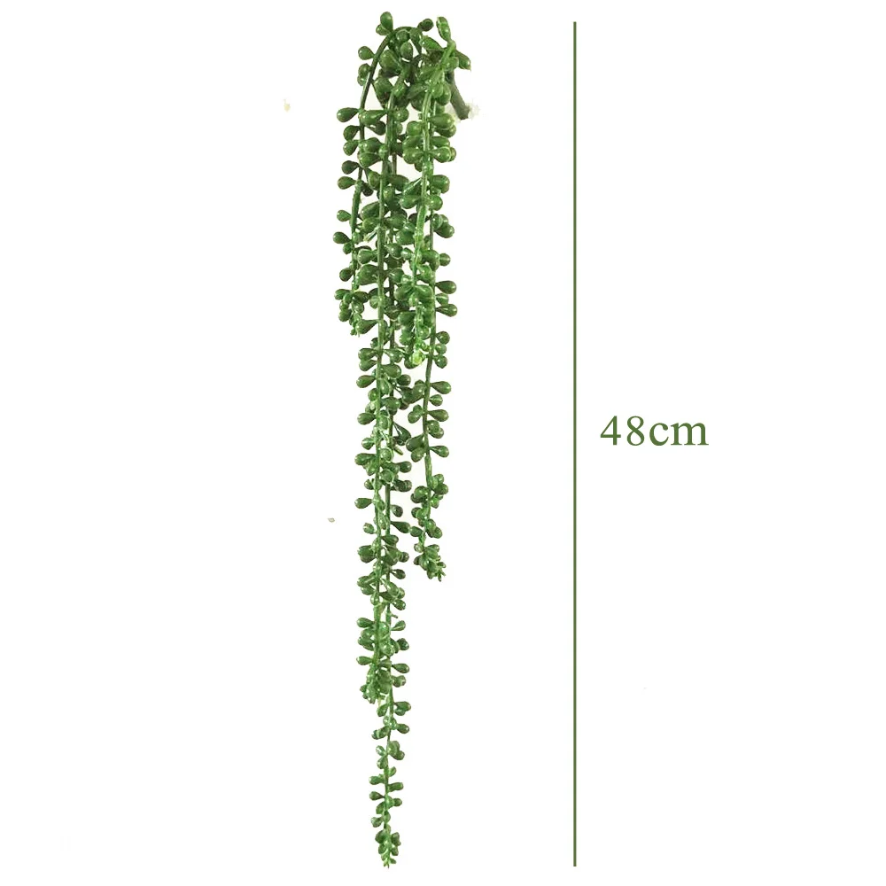 Artificial Hanging String Of Pearls Fake Succulent Plants Garden Flower Vine Lot Home Garden Supplies