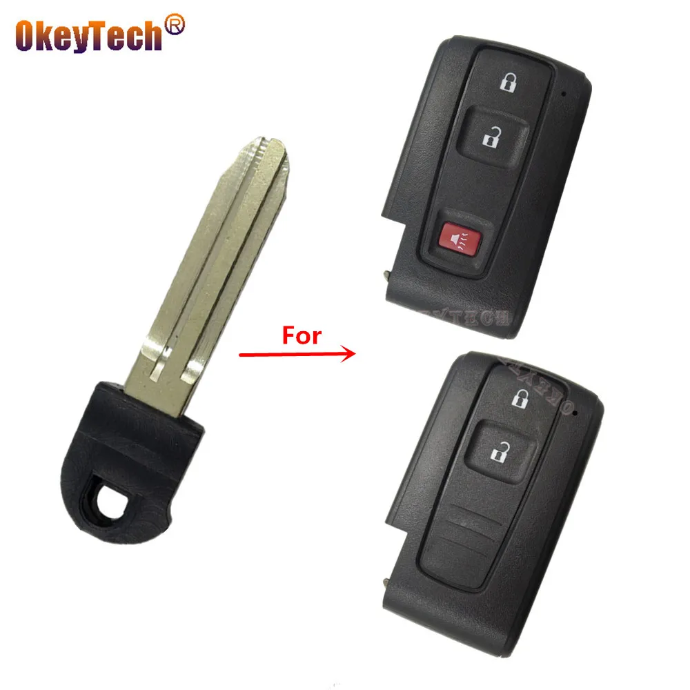 OkeyTech Remote Car Key Blade For Toyota PRIUS 2004 2009 COROLLA VERSO