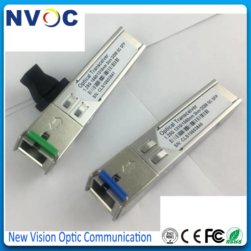 3 км BiDi SFP 1G (двунаправленный WDM 1 25 Гбит/с SC) DOM/DDM/DDMi (GLC BX D GLC U D/U A/B 1310/1550)