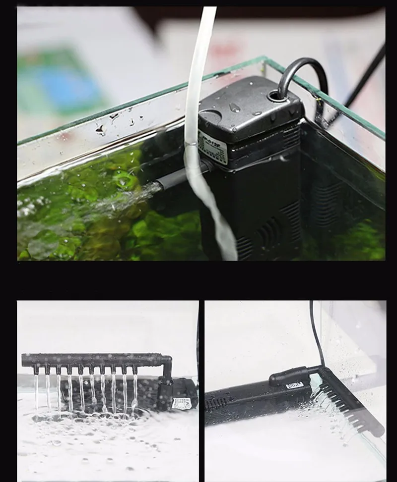 Аквариумный Мини Многофункциональный погружной насос фильтр кислорода для аквариума черепаха бак может дождь водяной насос низкий уровень использования воды