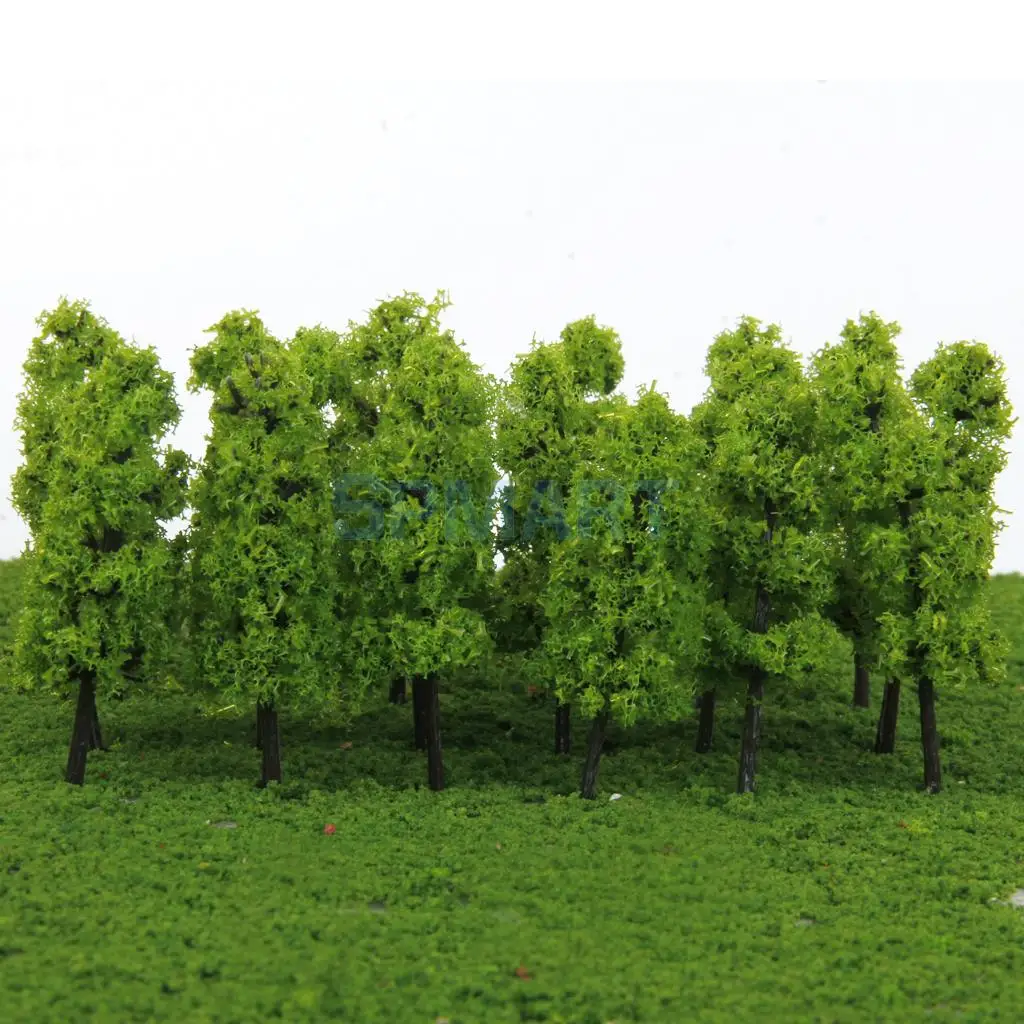 40pcs Garden Lamp Lights Model Pagoda Trees Street Diorama Scenery N Z Scale