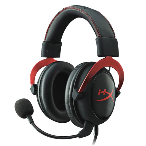 Наушники kingston HyperX Cloud II Hi-Fi 7,1 с объемным звуком, игровые наушники с микрофоном для компьютера, мобильного телефона - Цвет: red