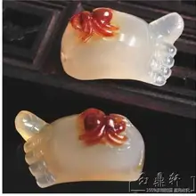 Включая сертификат подлинной натуральной Huanglong нефритовый кулон натуральный нефритовый подвесной