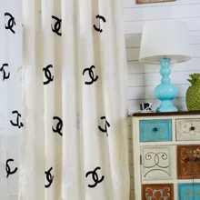 Затемненная занавеска с кольцами или крючками, бесплатно тримминг для различных размеров, 1645, готовые шторы и вуаль, декор для штор