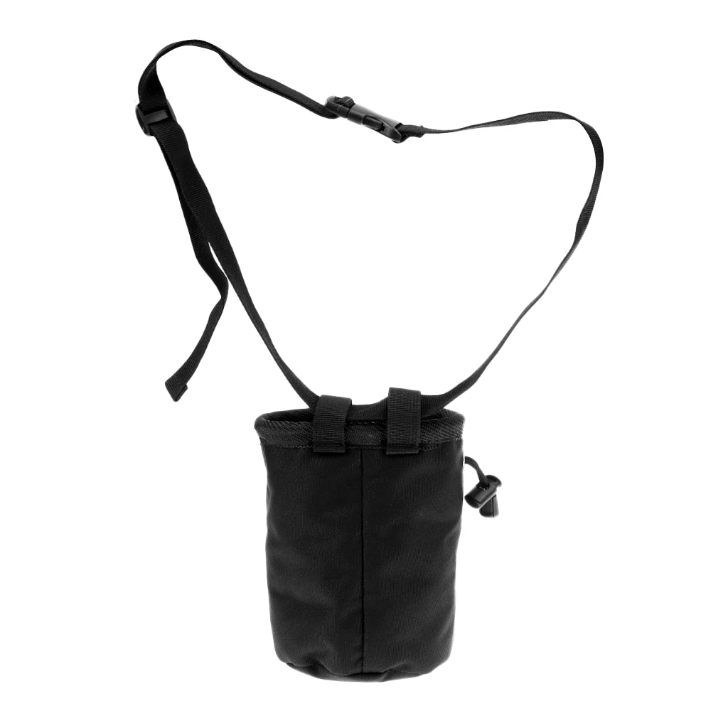 Outdoor Cylindrical Rock Climbing Chalk Bag With Waist Belt