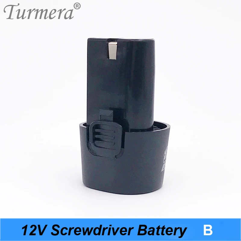 Turmera 12V 12.6V 3S 18650 battery pack battery mini lithium battery electric drill Cordless screwdriver battery shura shurik battery B 02