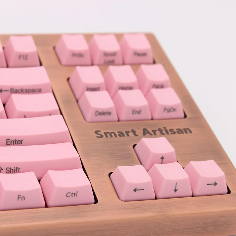 IDOBAO розовая механическая клавиатура 87 ключ OEM Pbt Keycap Ретро лазерная гравировка боковая печать игровая тастатура Cherry Mx Gh60 Dota 2