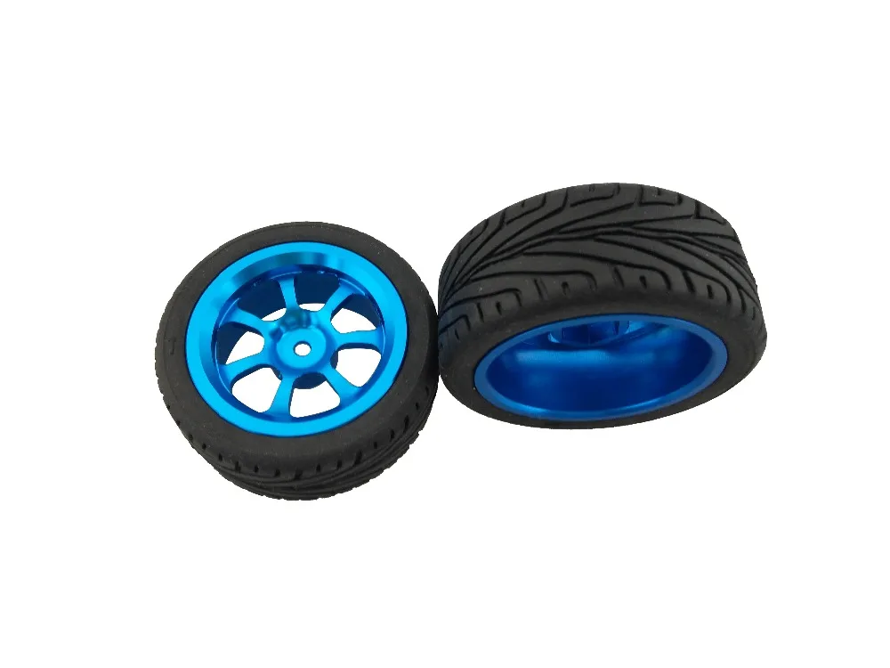 RC Car Wheels Alloy Rims w Tires for 118 WLToys A949 A959 A969 A979 K929 A959-b A969-b A979-b K929-b-1 (4)