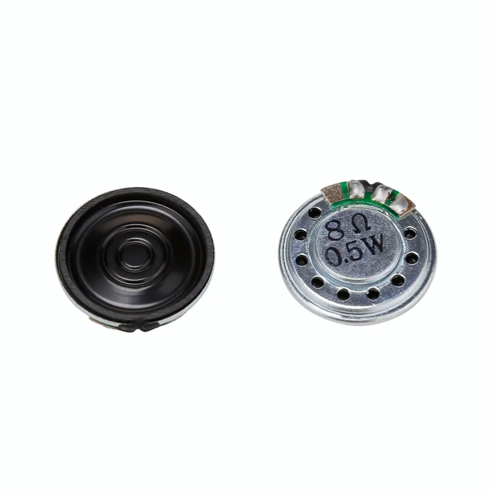 Durable 2Pcs Horn Trumpet Loudspeaker Speaker Stereo Woofer Audio 8Ω 0.5W 20mm