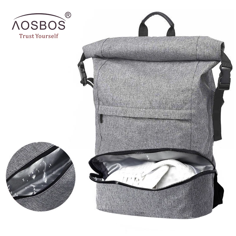 

Aosbos Multifunction Waterproof Outdoor Sports Bags Large Capacity Gym Backpack with Shoe Pocket Durable 17 Inch Laptop 2019